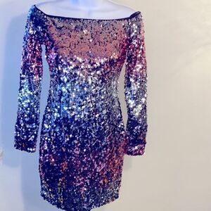 NEW...Pink 💓 and silver sequins dress size S (small) from Forever21